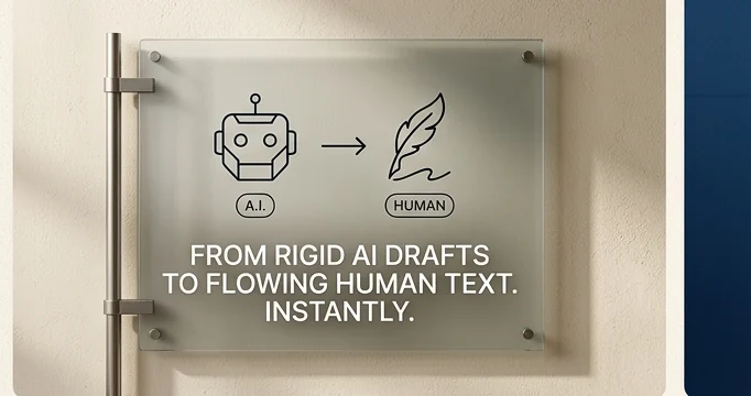 Sign reading: from rigid AI drafts to flowing human text, instantly